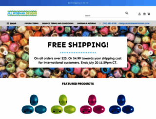 shop.jillwisemandesigns.com screenshot
