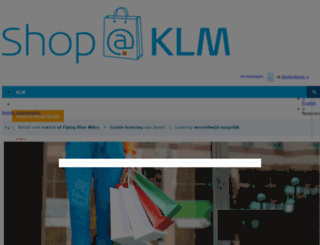 shop.klm.com screenshot