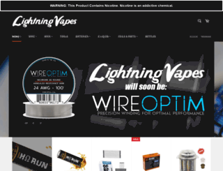 shop.lightningvapes.com screenshot