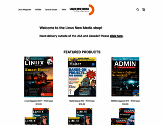 shop.linuxnewmedia.com screenshot