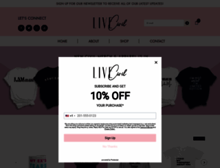 shop.livingcivil.com screenshot