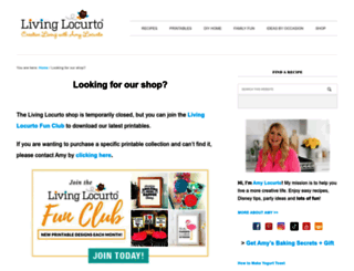 shop.livinglocurto.com screenshot