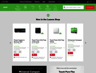 shop.loxone.com screenshot