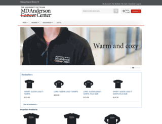 shop.mdanderson.org screenshot