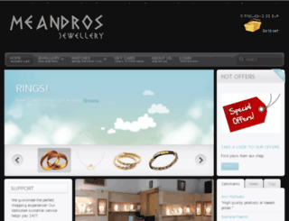 shop.meandros-jewellery.com screenshot