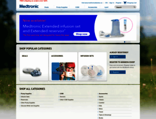 shop.medtronicdiabetes.ca screenshot