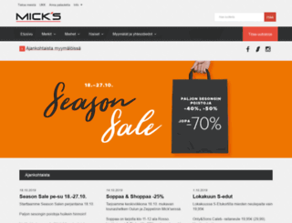 shop.micks.fi screenshot