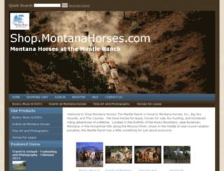 shop.montanahorses.com screenshot
