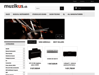shop.muzikus.sk screenshot