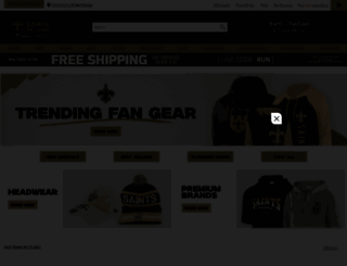 shop.neworleanssaints.com screenshot