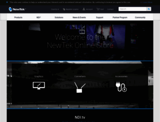 shop.newtek.com screenshot