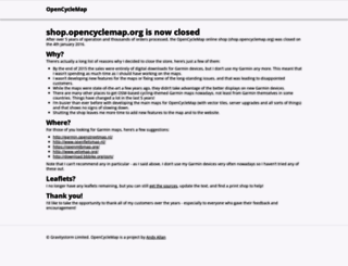 shop.opencyclemap.org screenshot
