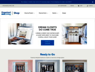 shop.organizedliving.com screenshot