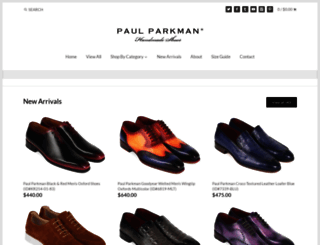 shop.paulparkman.com screenshot