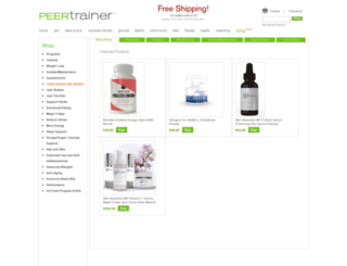 shop.peertrainer.com screenshot