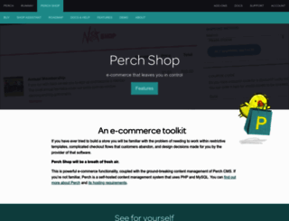 shop.perchcms.com screenshot