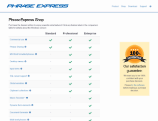 shop.phraseexpress.com screenshot