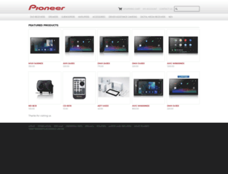 shop.pioneerelectronics.com screenshot