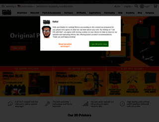 shop.prusa3d.com screenshot