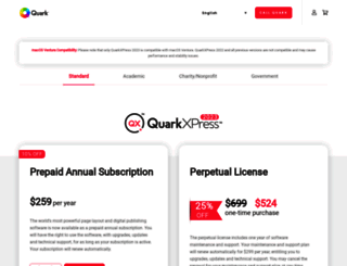 shop.quark.com screenshot