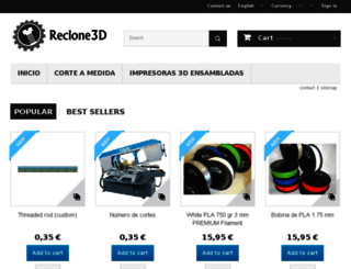 shop.reclone3d.com screenshot