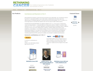 shop.rethinkingcancer.org screenshot