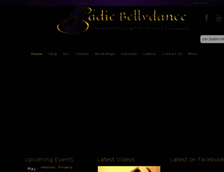 shop.sadiebellydancer.com screenshot