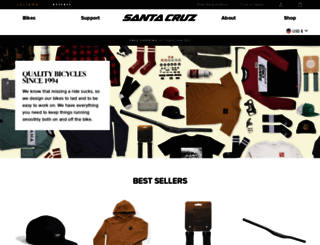 shop.santacruzbicycles.com screenshot