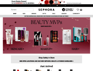 shop.sephora.com screenshot