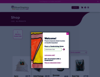 shop.silvergraphics.com screenshot
