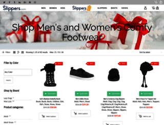 shop.slippers.com screenshot