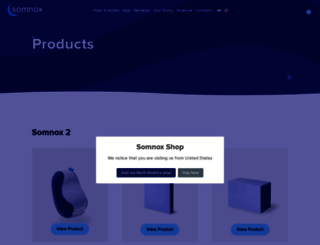 shop.somnox.com screenshot