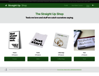 shop.straightupbusiness.institute screenshot