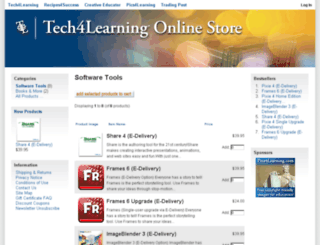 shop.tech4learning.com screenshot