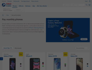 shop.tescomobile.com screenshot