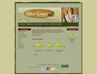 shop.theolivegroveoliveoil.com screenshot