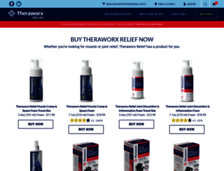 shop.theraworxrelief.com screenshot