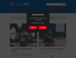 shop.thevapekit.com screenshot