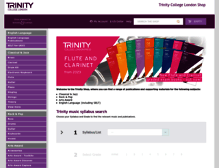 shop.trinitycollege.co.uk screenshot
