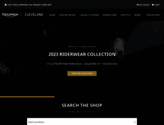 shop.triumphcleveland.com screenshot
