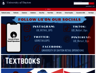 shop.udayton.edu screenshot