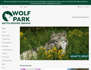 shop.wolfpark.org screenshot