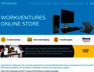 shop.workventures.com.au screenshot