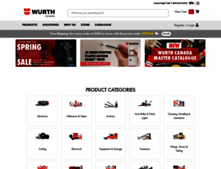 shop.wurth.ca screenshot