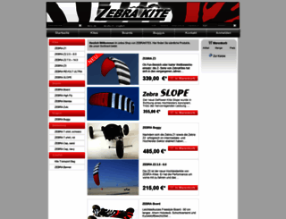 shop.zebrakites.de screenshot