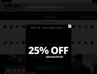 shop2.international.nhl.com screenshot