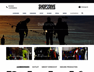 shop2dive.com screenshot