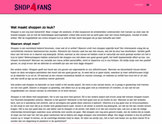 shop4fans.nl screenshot