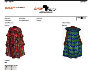 shopafrica.de screenshot