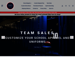shopallamericansports.com screenshot